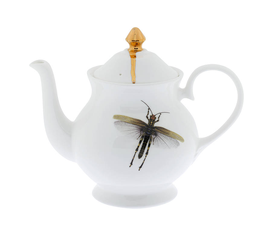dragonflies bone china teapot by melody rose